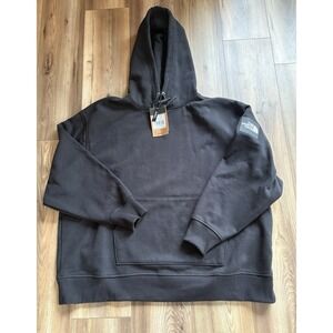The North Face TNF Black Hoodie Sweatshirt Women's XXL Thick Pocket $90 MSP